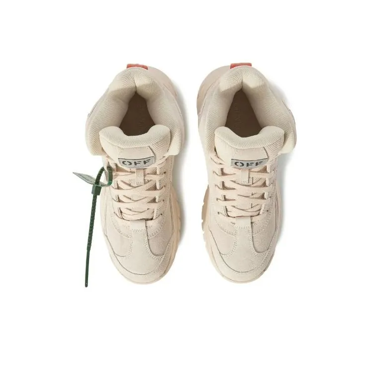 OFF WHITE Cushioning Anti Slip And Wear Resistant High Top Casual Shoes Men's Beige-3