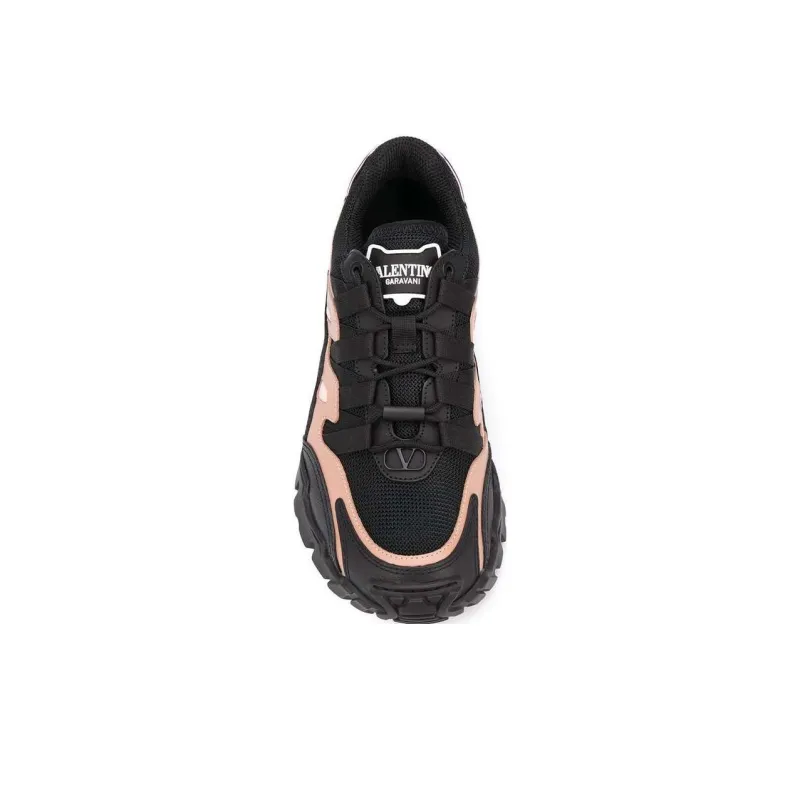 Valentino Climbers Low Top Casual Shoes Men's Black-4