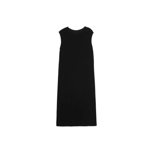 Painting system Sleeveless Dresses Women's Black