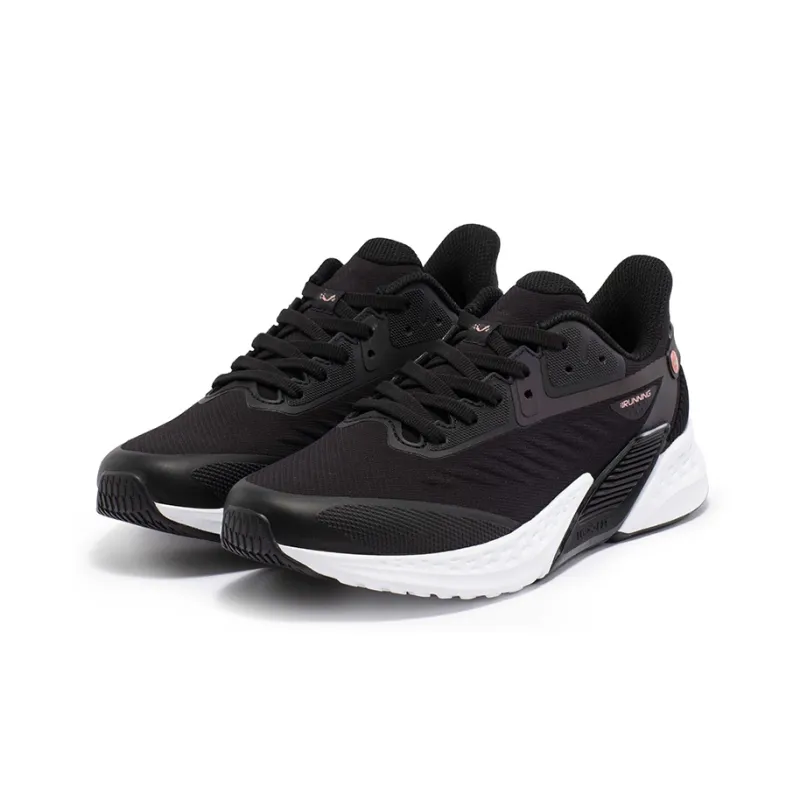 361° Rain Screen Volcano Anti Slip Wear Resistant Low Top Running Shoes Women's Obsidian Black/Rose Gold-2