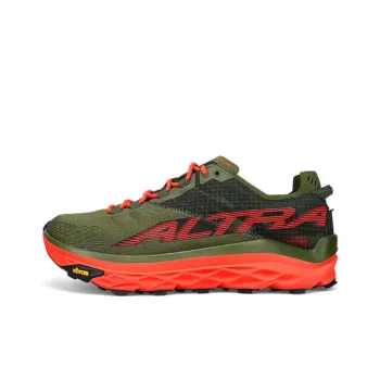 Altra Mont Blanc Durable Breathable Low-Top Running Shoes Men's Green Orange