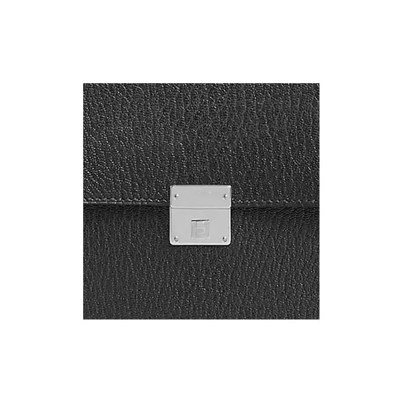 HERMES Clic Mysore Goat Skin Handheld Shoulder Bag Crossbody Bag Regular Women's Noir Black-2