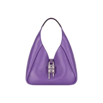 GIVENCHY Grained Calfskin Handbag Mini Women's Purple