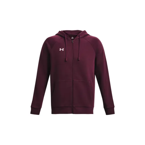 Under Armour Rival Fleece Jackets Men Red