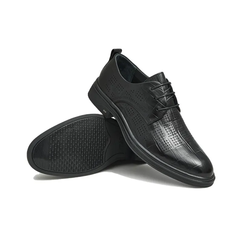 TATA Dress Shoes Men Low Top Solid Color-9