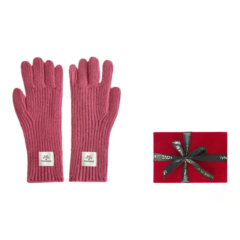 MUSTKOO Knit Gloves Women's-1