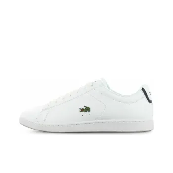 LACOSTE Lightweight Low-Top Skateboard Shoes Men's White Black