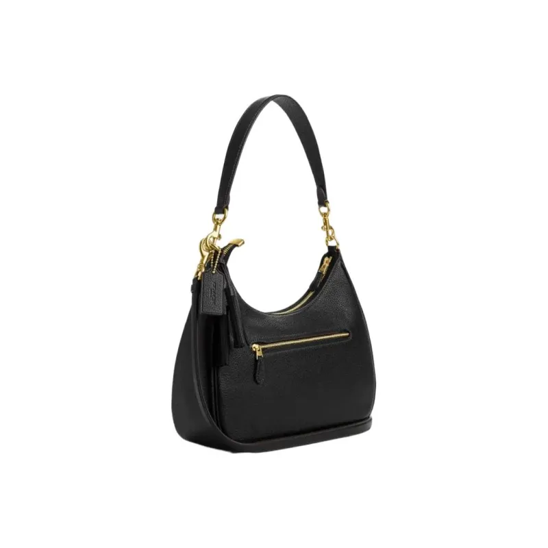 COACH Teri Cow Leather Shoulder Bag, Crossbody Bag Women's Black-1