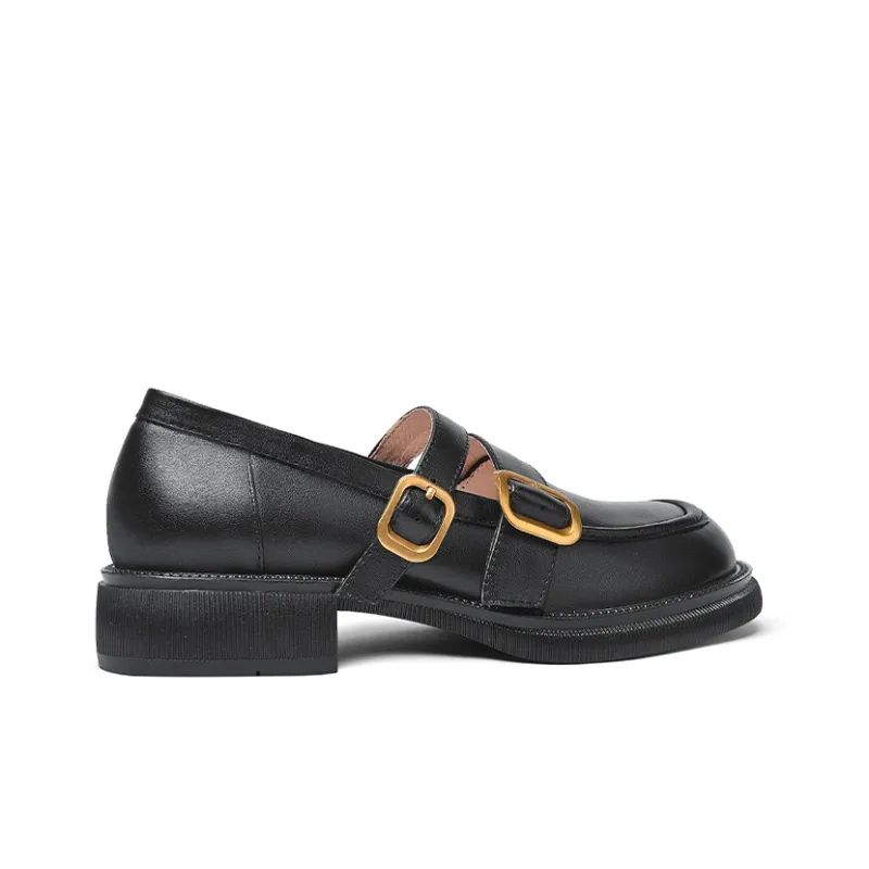 Lily Wei Loafers 3.5cm Women's Black-2
