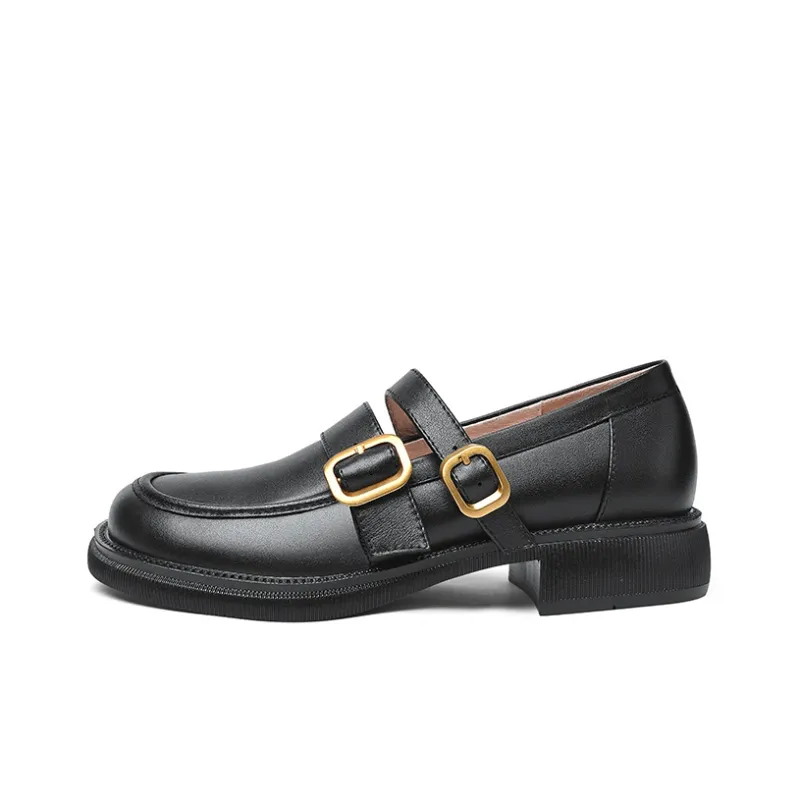 Lily Wei Loafers 3.5cm Women's Black-0