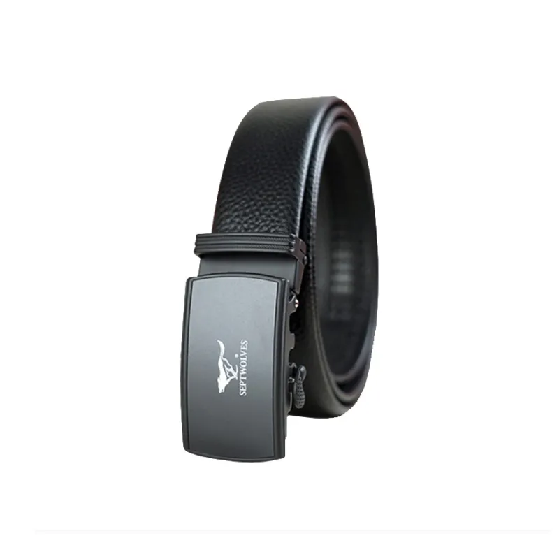 SEPTWOLVES High End Casual Versatile Business Leather Belts Men's 3.5CM-0