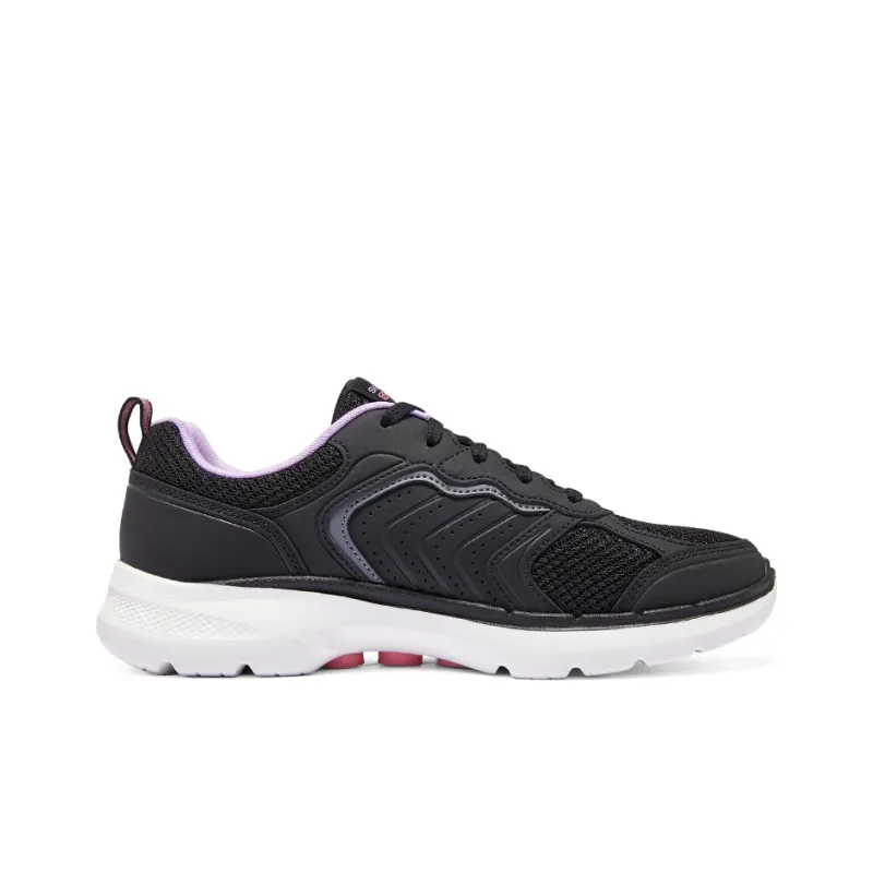 Skechers Go Walk 6 Anti Slip Wear Resistant Breathable Lightweight Low Top Casual Shoes Women's Black-1