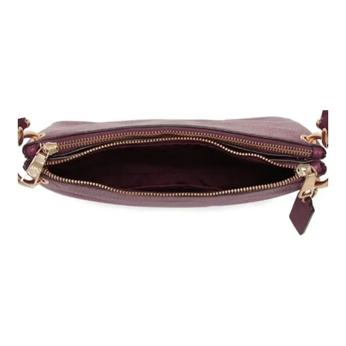 COACH Mia Pebbled Leather Shoulder Bag Crossbody Bag Women's Purple-6