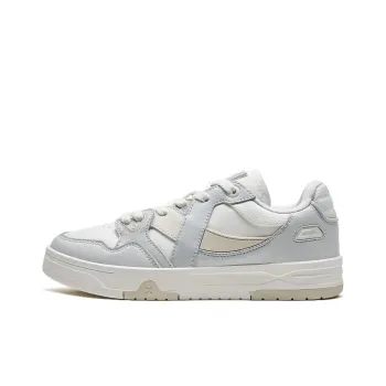 XTEP MAXX1.0 Anti Slip Wear Resistant Low Top Skateboard Shoes Women's Sail White/Moonstone Gray/Milk Tea White