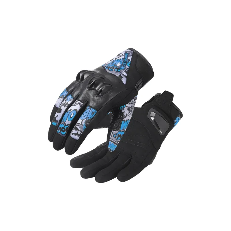 WEST BIKING Riding Equipment Cycling Glove Outdoor Unisex Goatskin Conductive Microfiber Sponge PVC-13