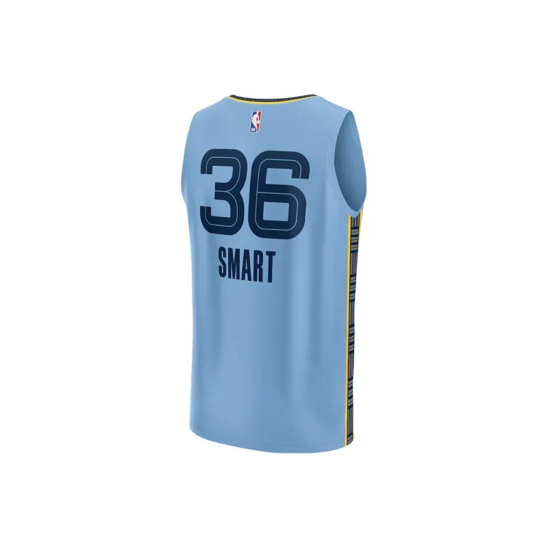 NBA Grizzlies Team Basketball Jerseys Men Blue-1