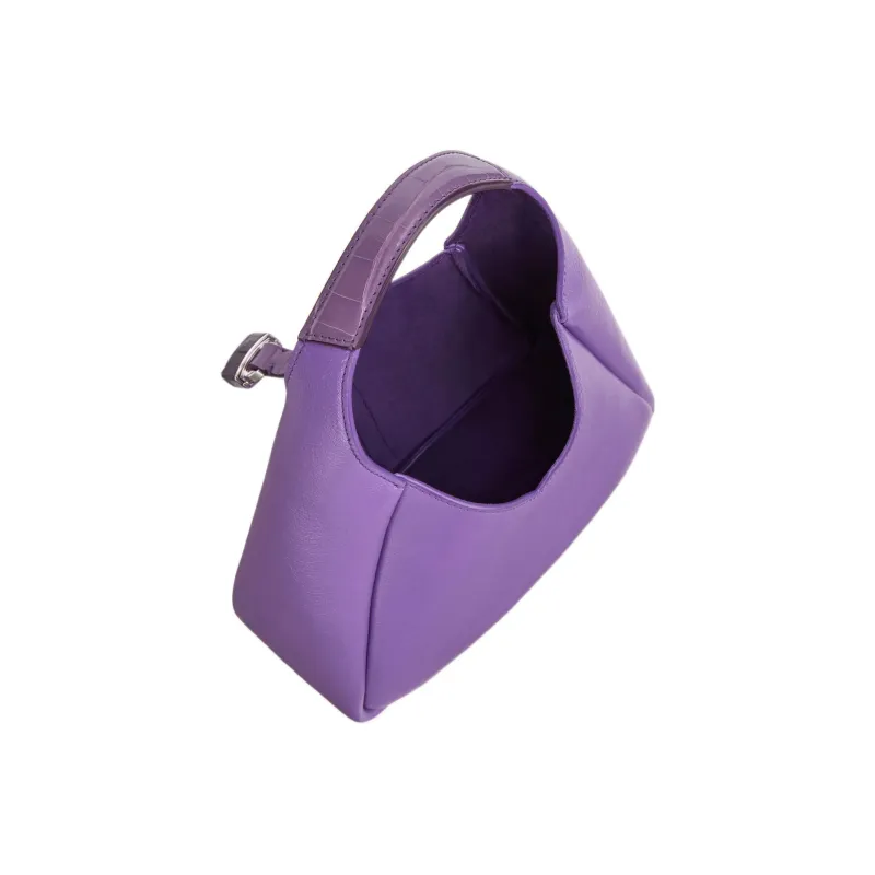 GIVENCHY Grained Calfskin Handbag Mini Women's Purple-3