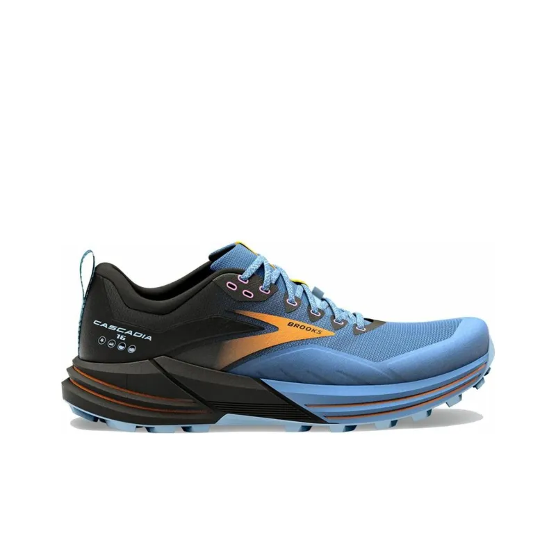 Brooks Cascadia 16 Cushioned Slip-Resistant Low-Top Casual Running Shoes Women's Blue-1
