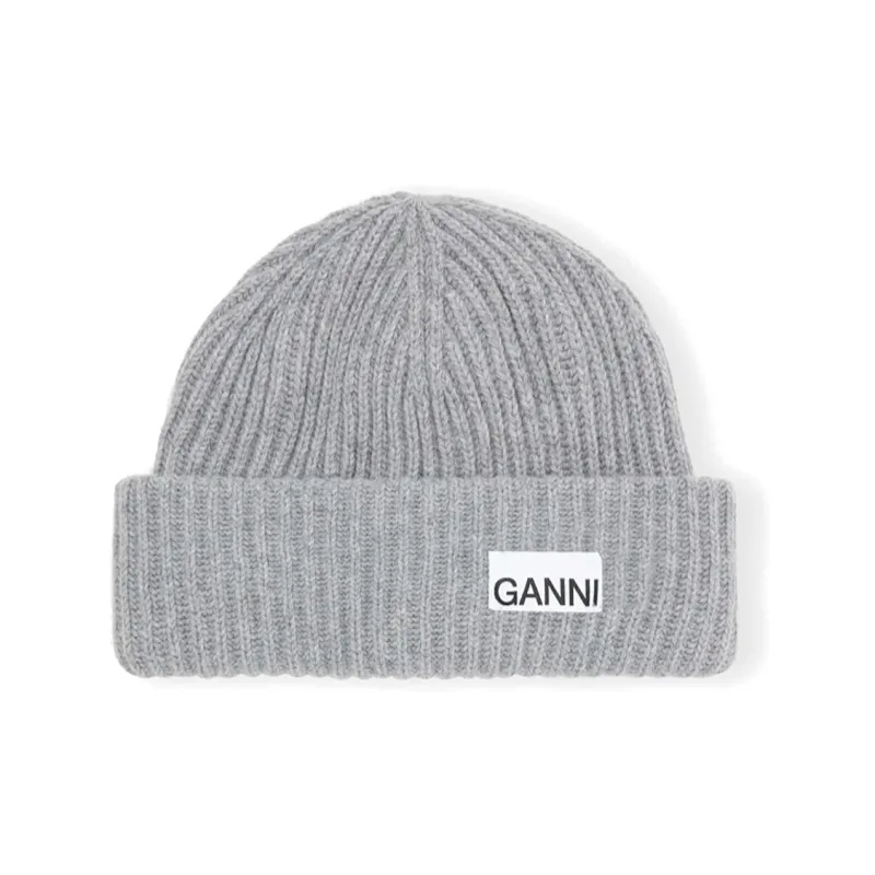 GANNI Structured Rib Beanie-0