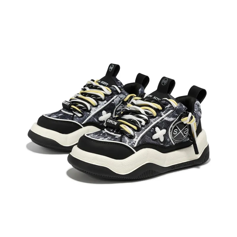 SIMON SCOTT SS Casual Shoes Unisex Low Top Black-2