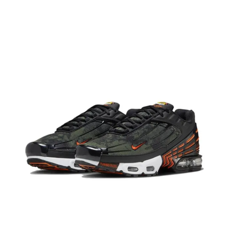 Nike Air Max Plus 3 Camo Medium Olive Safety Orange-2
