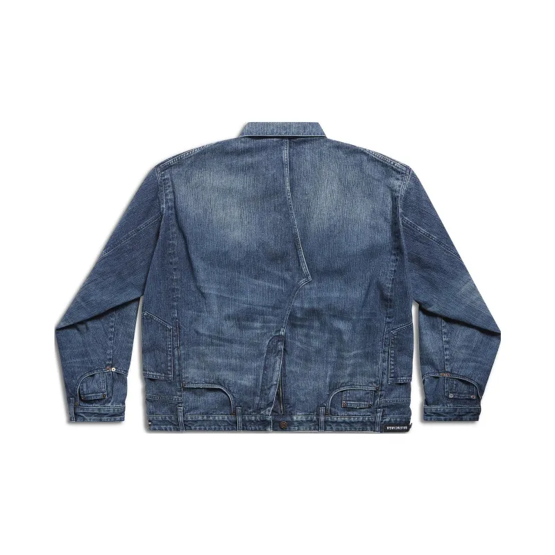 Balenciaga Deconstructed Denim Jacket-1