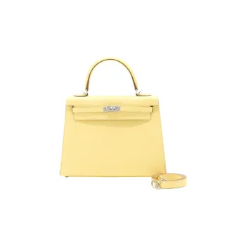 HERMES Kelly Epsom Leather Kelly Bag Handbags Women's Chick Yellow