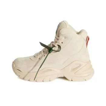 OFF WHITE Cushioning Anti Slip And Wear Resistant High Top Casual Shoes Men's Beige