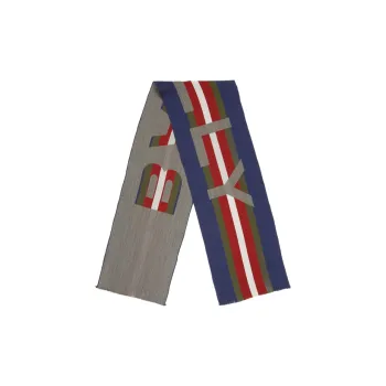 BALLY Colour block Striped Jacquard Scarf