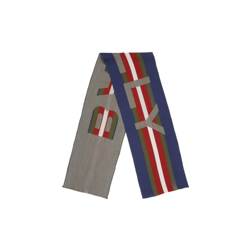 BALLY Colour block Striped Jacquard Scarf-0