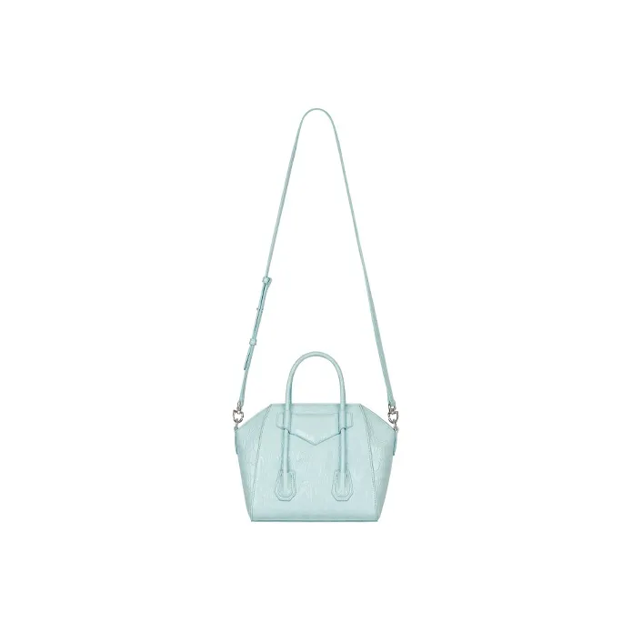 GIVENCHY Antigona Leather Handbag Shoulder Bag Crossbody Bag Mini Women's Sky Blue-2