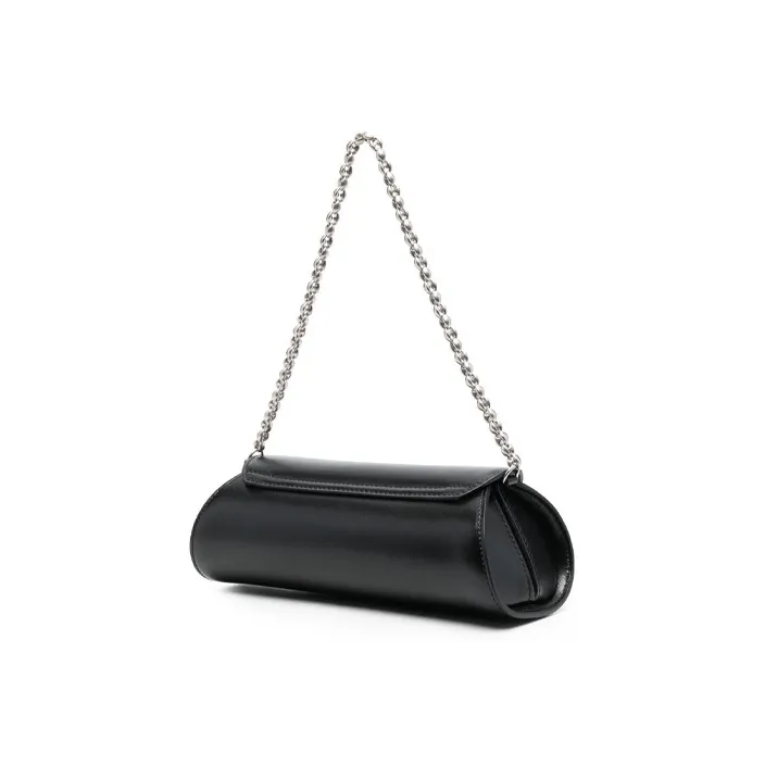 JIL SANDER Cow Leather Handbag Shoulder Bag Regular Women's Black-1