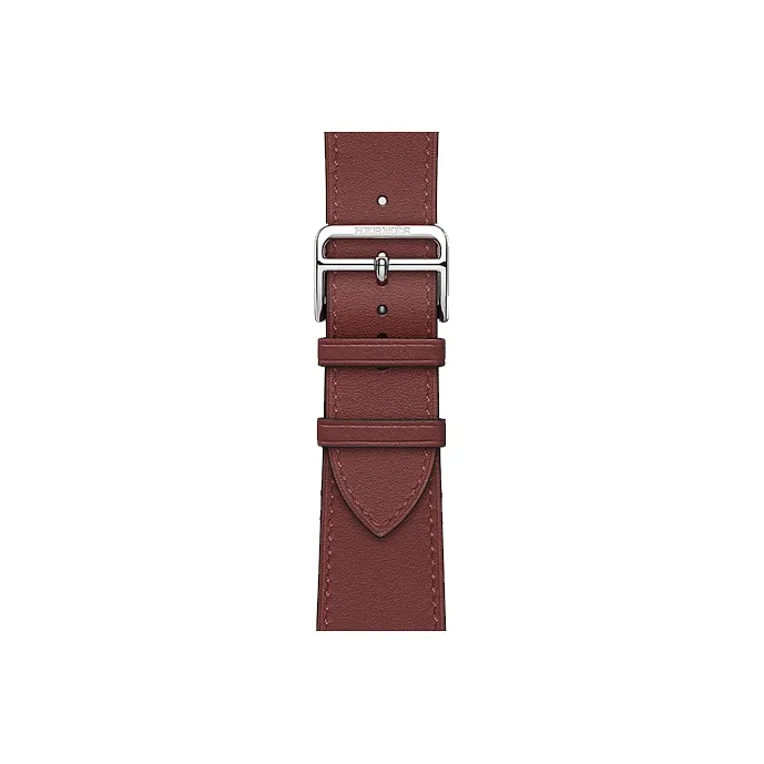 HERMES Cow Leather Watch Refurbishing 45mm Unisex Red H078801CJ55-0
