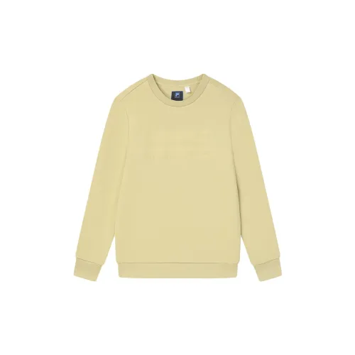 FILA Sweatshirts Men Pale Ginger Yellow