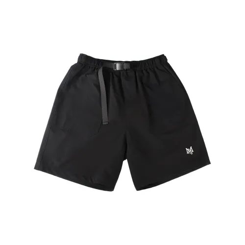 FAIRWHALE Casual Shorts Unisex Pure Black