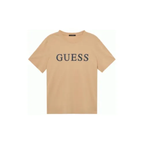 GUESS T-Shirts Unisex Brown