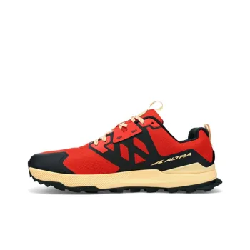 Altra Lone Peak 7 Cushioning Wear-Resistant Low-Top Running Shoes Men's Red Yellow Black