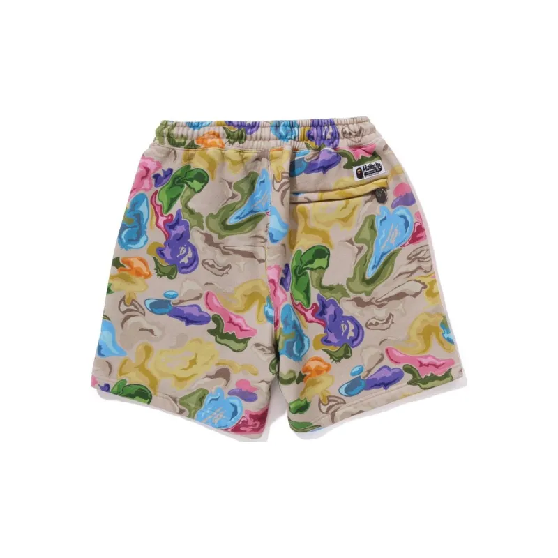 Bape A BATHING APE Art Camo Sweat Shorts-1