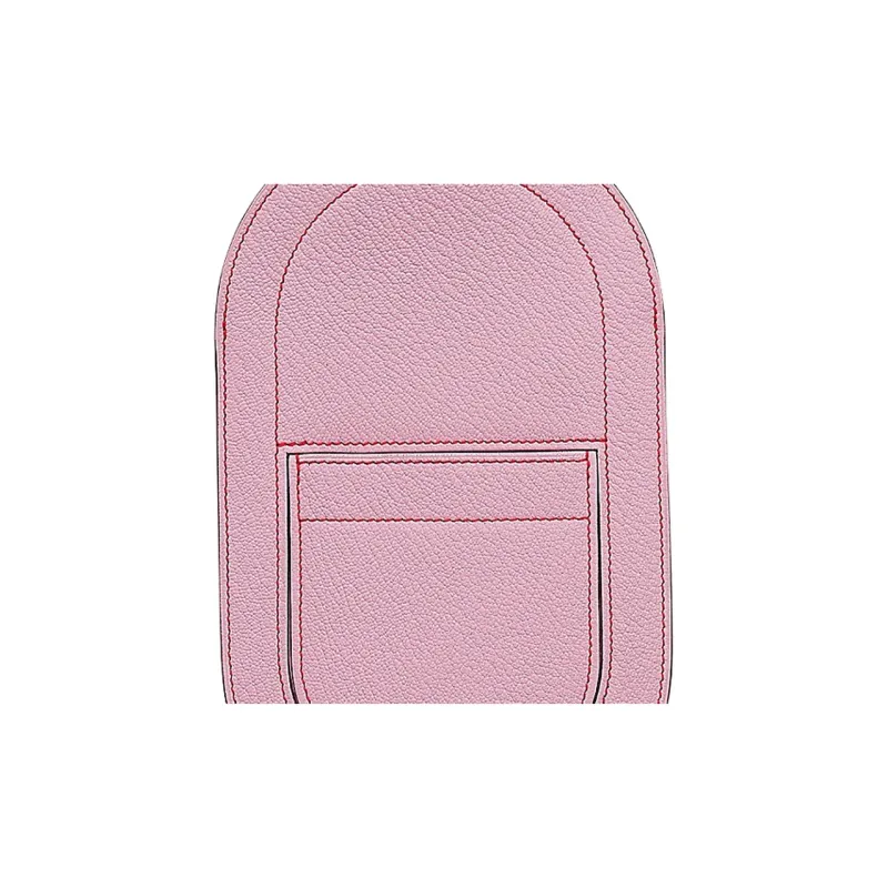 HERMES In The Loop Mysore Goat Skin Pig Nose Card Holder Cell Phone Pouch Tubas Women's Mallow Purple/Heart Red-1