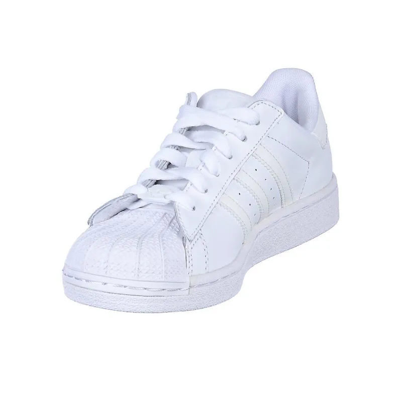 Adidas Originals Superstar Cushioning, Wear Resistant Low Top Casual Shoes Men's White-2