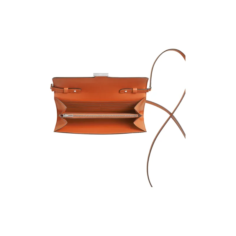 HERMES Constance To Go Epsom Calfskin Wallets Handheld Shoulder Bag Crossbody Bag Regular Women's 93 Orange Orange-2