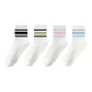 4 Pack (White Base Black+White Blue Green+White Pink Purple+White Gray Blue)
