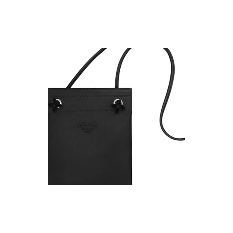 HERMES Aline Cheri Calfskin Shoulder Bag Crossbody Bag Mini Women's Noir Black-1