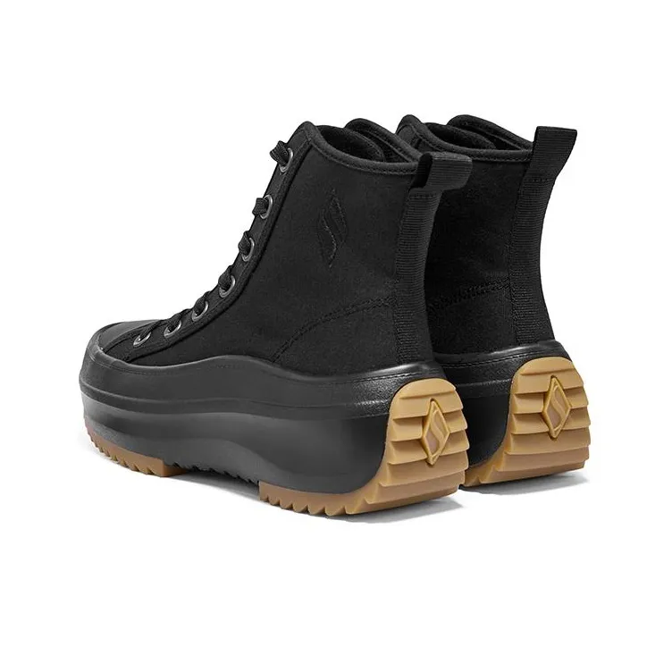 Skechers Life Series Abrasion Resistant Breathable High Top Casual Shoes Women's Black-4