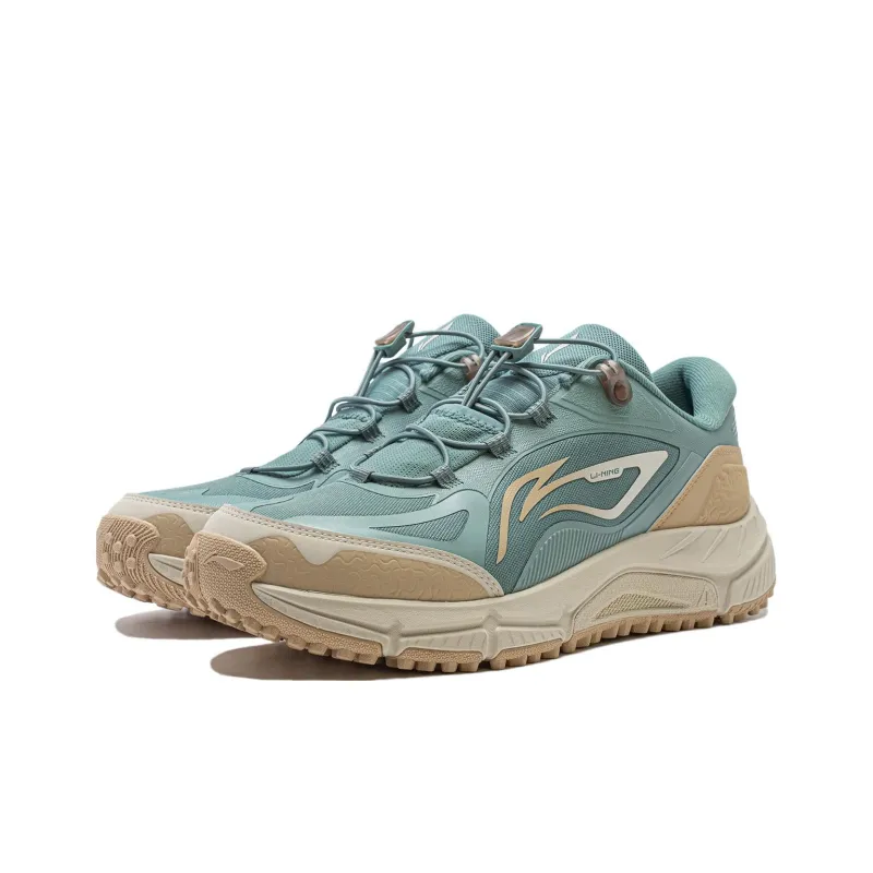 LiNing Yijie Lite V2 Anti Slip Wear Resistant Low Top Sports Running Shoes Men's Lime Green Cream Umber-2