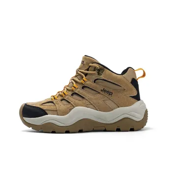 Jeep Abrasion Resistant High Top Chunky Sneakers Women's Sand