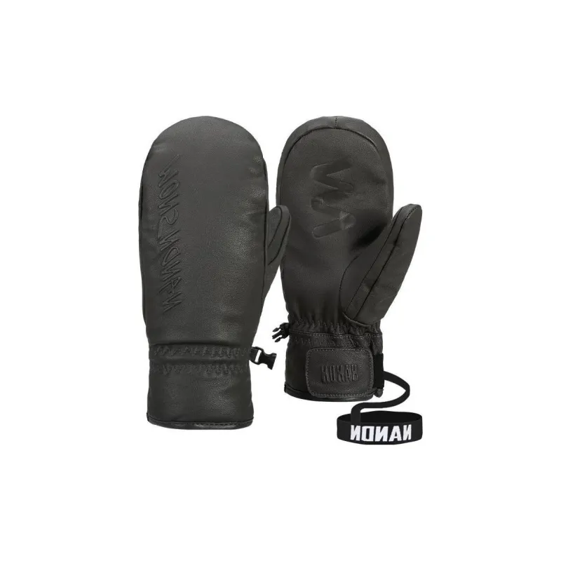 NANDN Ski Gloves Slip Resistant Thermal Fingerless Gloves-5