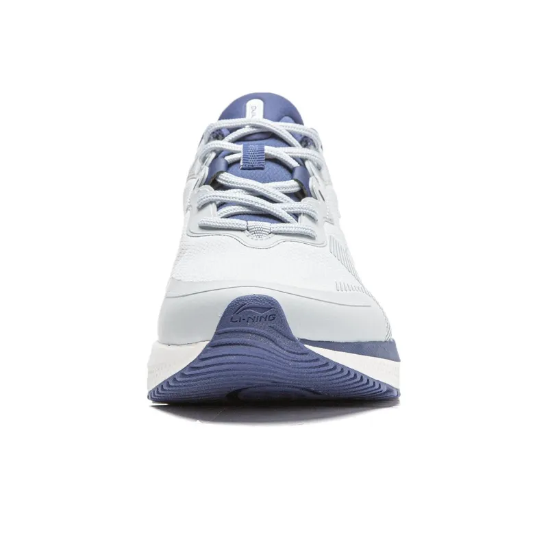 LiNing EazGo Cushioning Anti-Slip Wear-Resistant Breathable Lightweight Rebound Low-Top Running Shoes Men's White Black-4