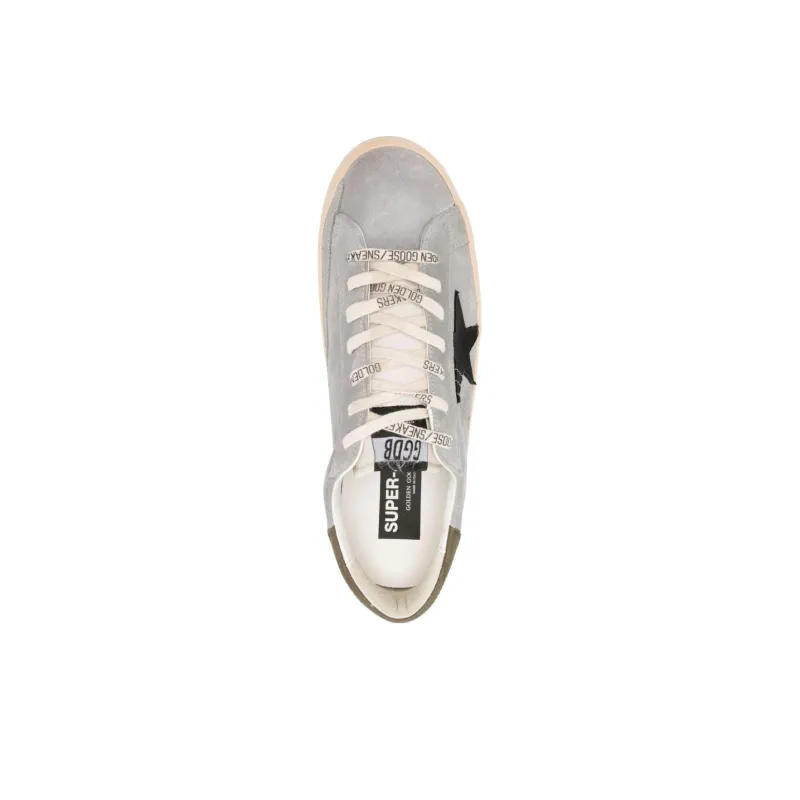 Golden Goose Super Star Low Top Skateboard Shoes Men's Medium Gray-3