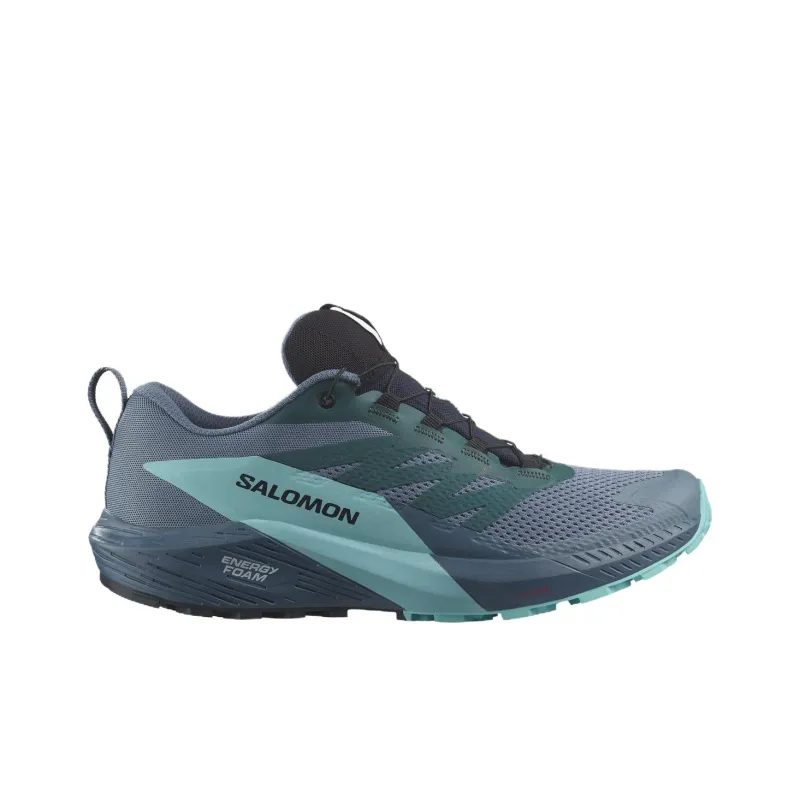 SALOMON Sense Ride 5 GTX Slip Resistant Impact Resistant Low Top Outdoor Shoes Men's Green-1
